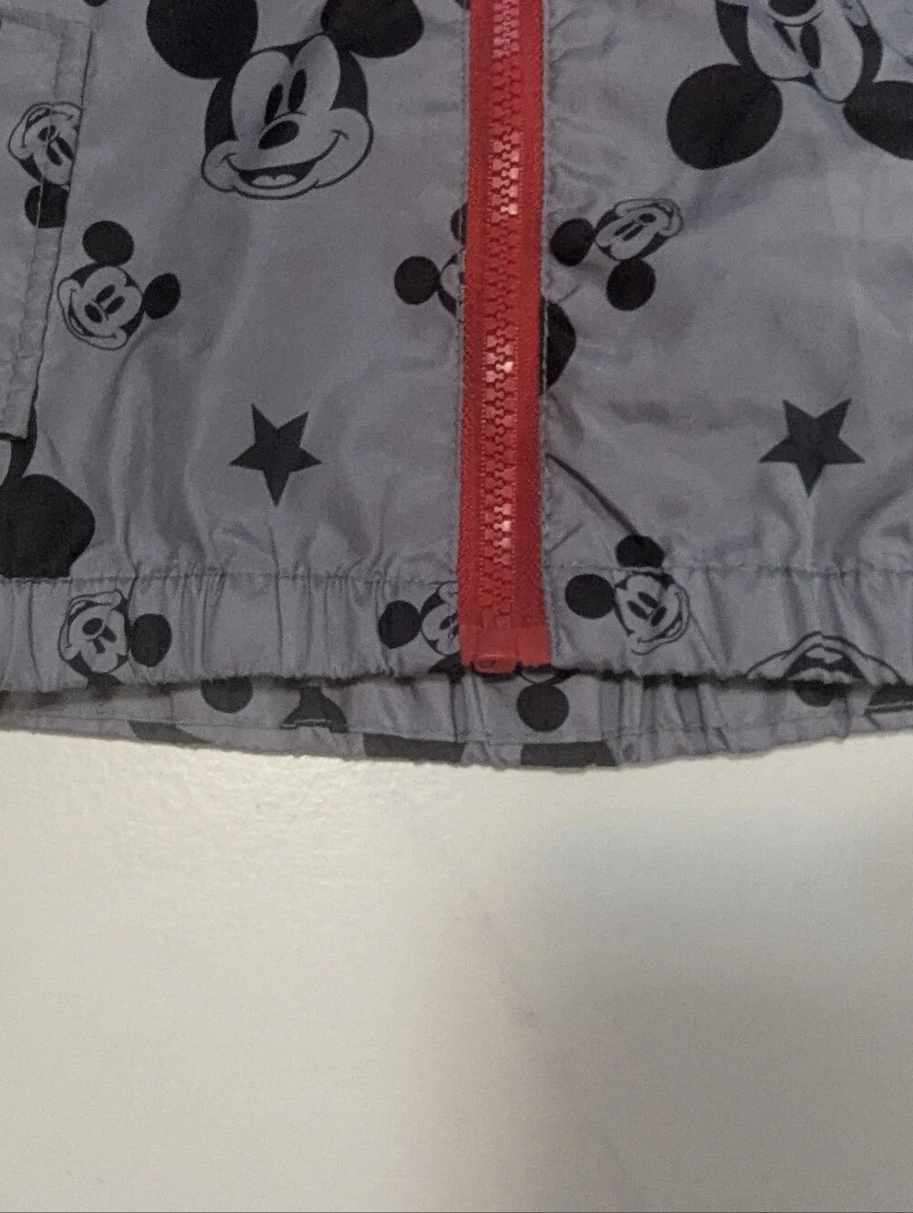 Disney Junior Mickey Mouse Jacket Windbreaker With Mickey Ears Size 12 Months